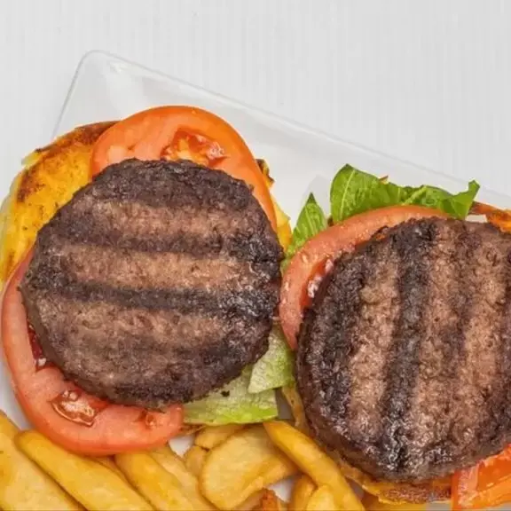 Hamburger W/ Fries -Km at BOSTON KEBAB, Waltham MA