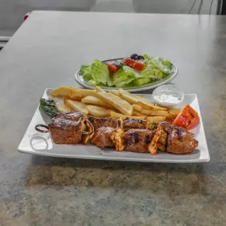 Boston Kebab Lamb Kebab Dinner Two Skewer Shish Kebab Dinner