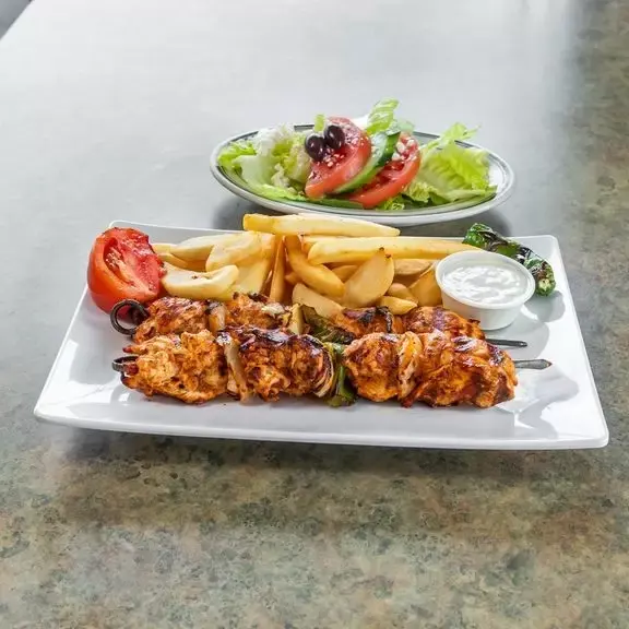 Chicken Kebab Dinner at BOSTON KEBAB, Waltham MA