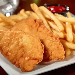 Boston Kebab Chicken Finger W/ Fries Or Rice