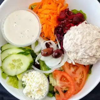 Traditional Greek W\ Tuna Bowl Traditional Greek W\ Tuna Bowl