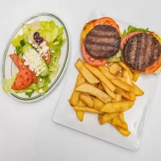 Cheeseburger Plate Cheeseburger Plate