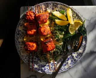 Salmon Kebab Platter For 10ppl Salmon Kebab Platter For 10ppl