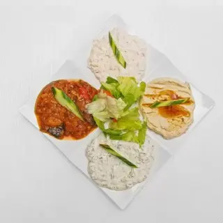 Meze Combination Platter For 4 People Meze Combination Platter For 4 People