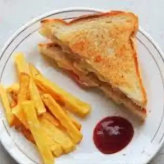 Boston Kebab Grilled Cheese W/ Fries - Km
